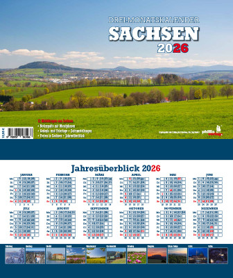 2026 3-MONATSPLANER »Sachsen« 